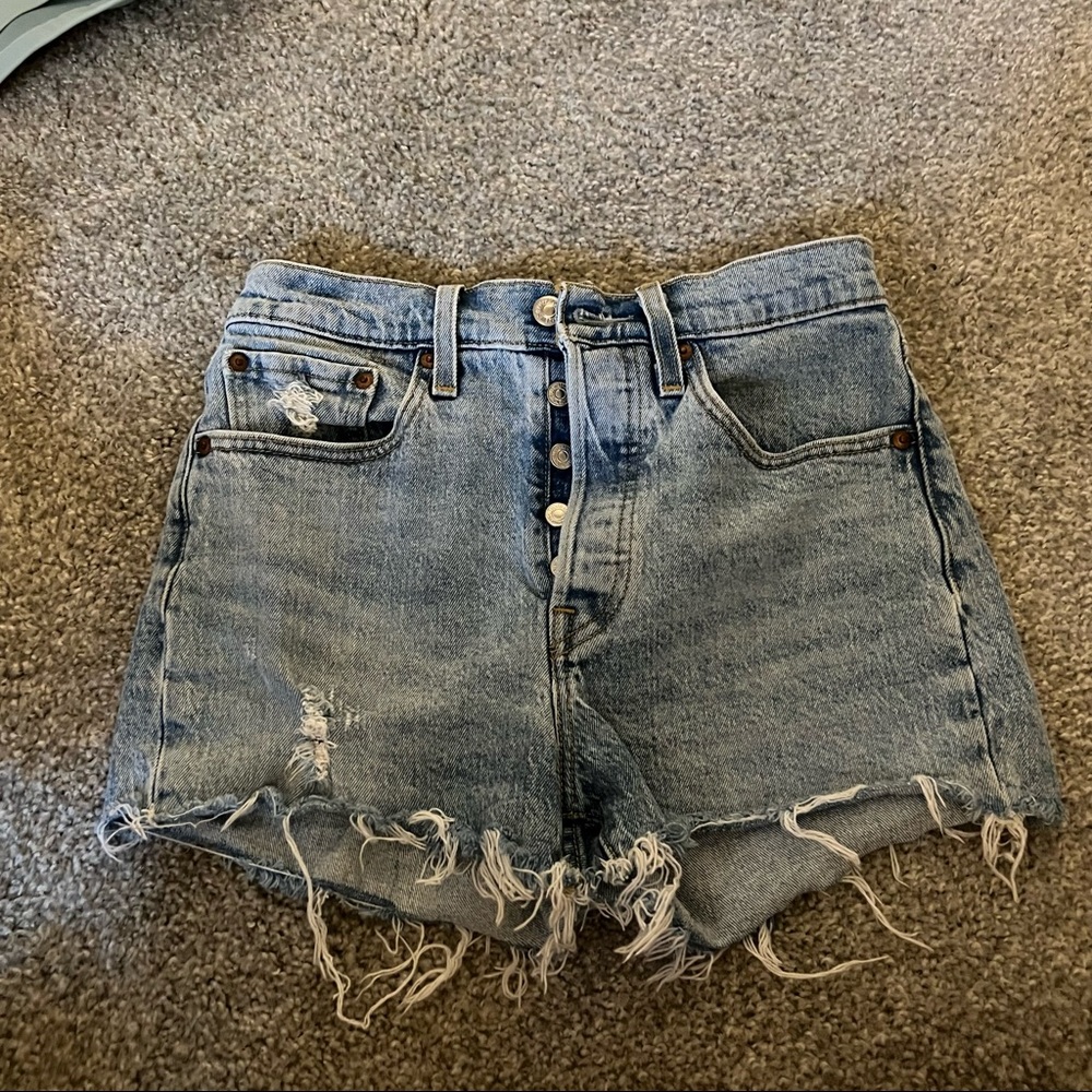 Levi’s High Rise 501 Denim Shorts